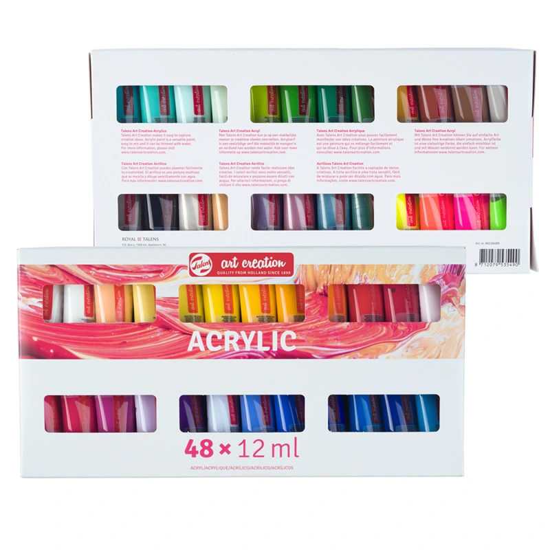 Farby akrylowe Art Creation Royal Talens zestaw 48 x 12 ml