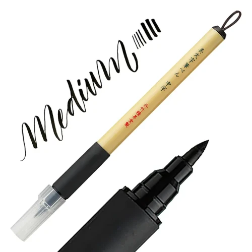 Brushpen Kuretake Bimoji Fude Pen XT-3 - Medium black