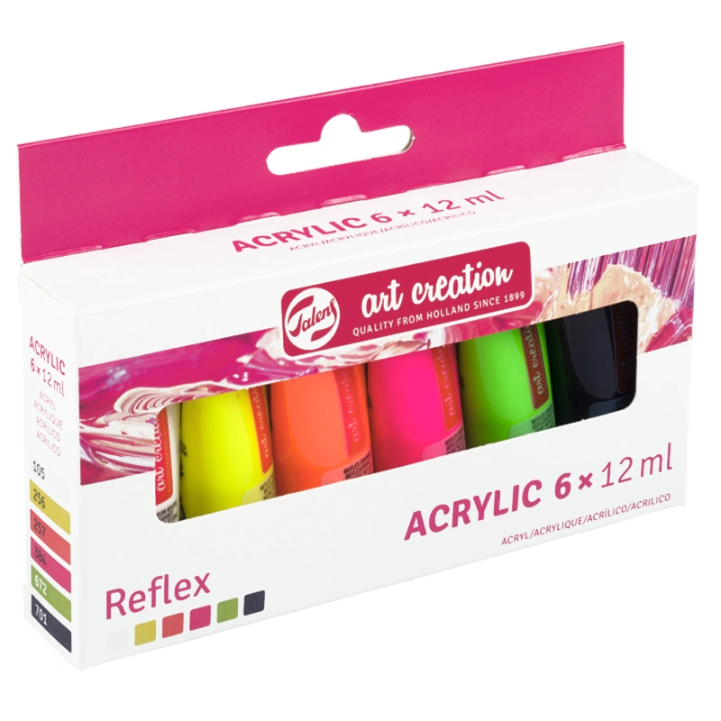 Farby akrylowe Art Creation Royal Talens zestaw 6 x 12 ml Reflex