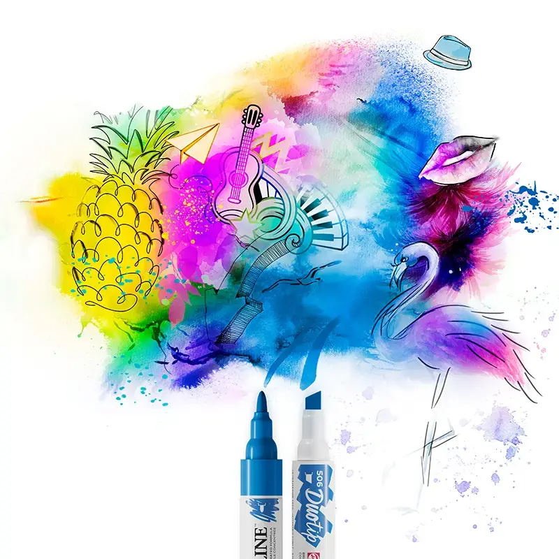 Markery Ecoline Duotip zestaw 6 szt. Botanic 05