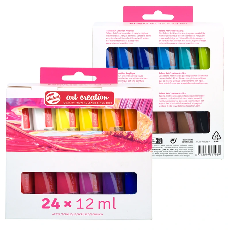 Farby akrylowe Art Creation zestaw 24 x 12 ml Royal Talens