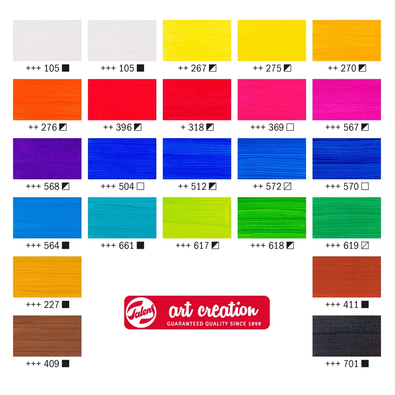Farby akrylowe Art Creation zestaw 24 x 12 ml Royal Talens