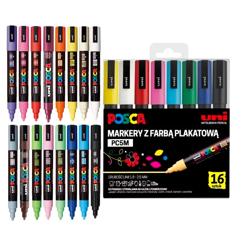 Zestaw markerów POSCA PC-5M 16 szt.