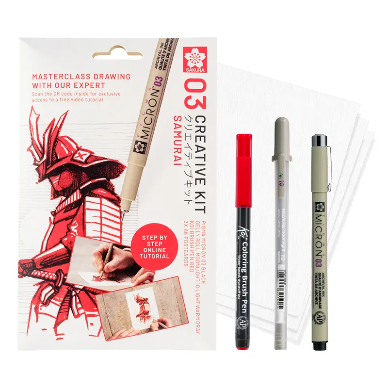 Zestaw artystyczny Sakura Samurai - Micron + Gelly Roll + Koi 01