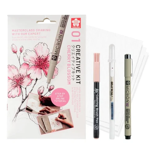 Zestaw artystyczny Sakura Cherry Blossom - Micron + Gelly Roll + Koi