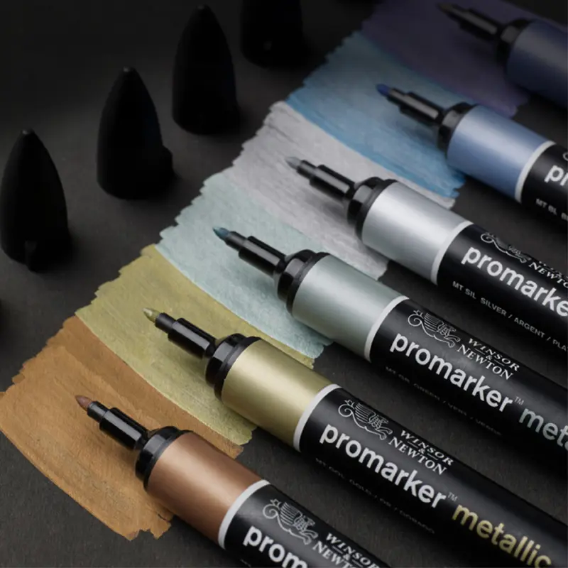 Promarkery Winsor & Newton zestaw 6 szt. Metallic Tones 02
