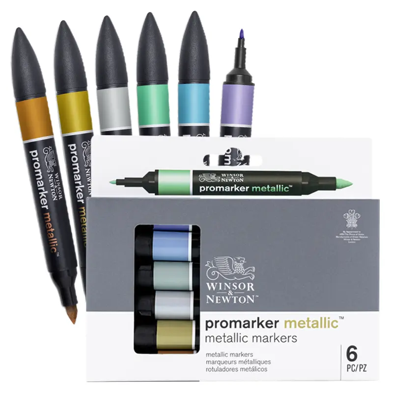 Promarkery Winsor & Newton zestaw 6 szt. Metallic Tones 06