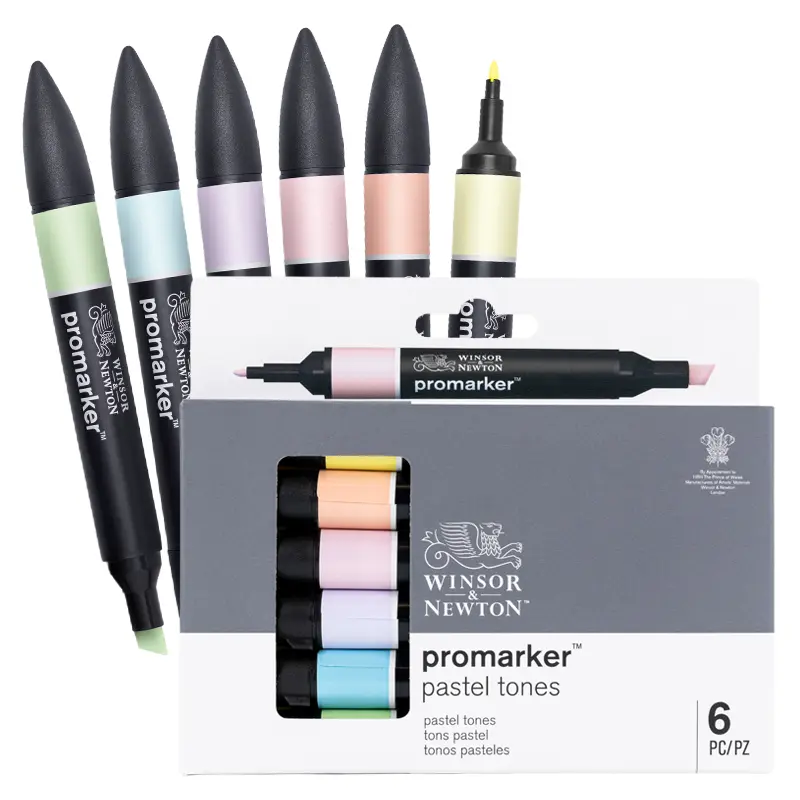 Promarkery Winsor & Newton zestaw 6 szt. Pastel Tones 01