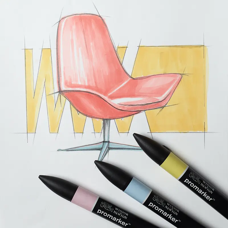 Promarkery Winsor & Newton zestaw 6 szt. Pastel Tones 03