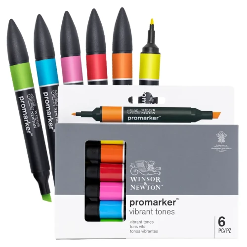 Promarkery Winsor & Newton zestaw 6 szt. Vibrant Tones
