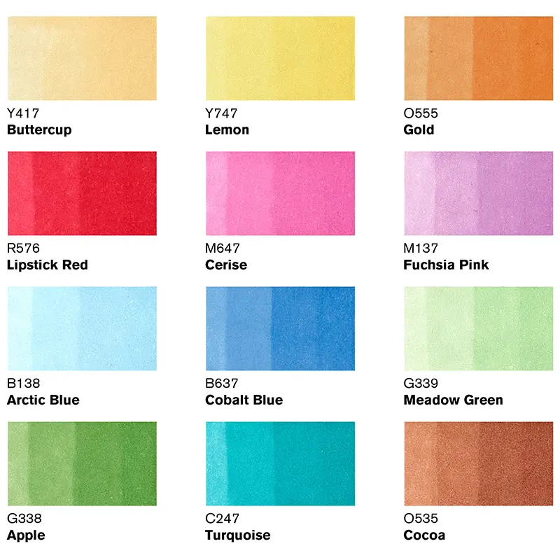 Promarkery Winsor & Newton zestaw 12+1 szt. Set 2 03