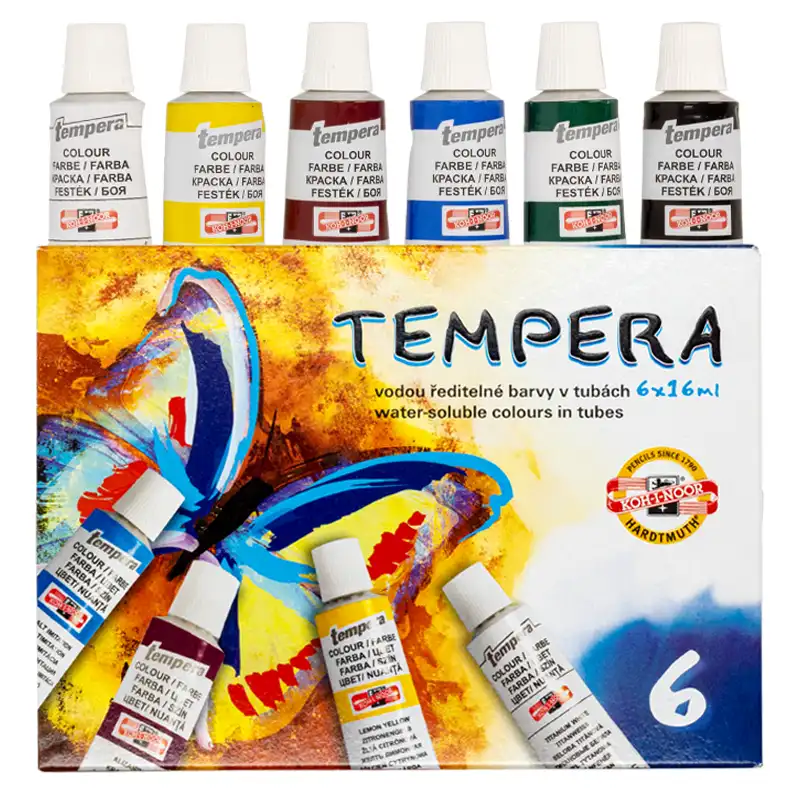 Zestaw farb tempery Koh-I-Noor 6 x 16 ml  06