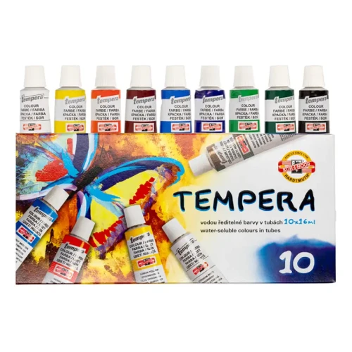 Zestaw farb tempery Koh-I-Noor 10x16 ml 