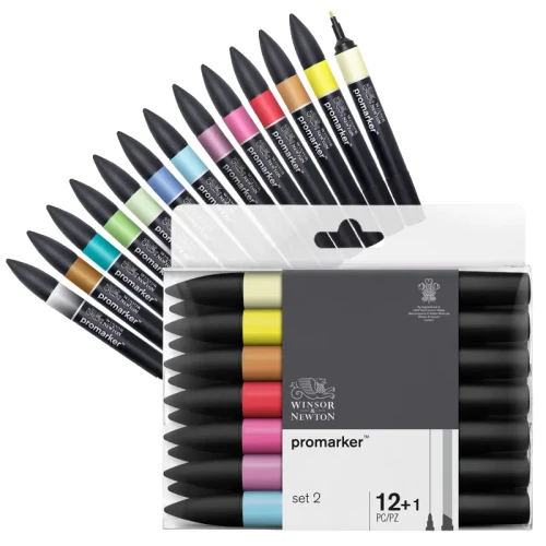Promarkery Winsor & Newton zestaw 12+1 szt. Set 2