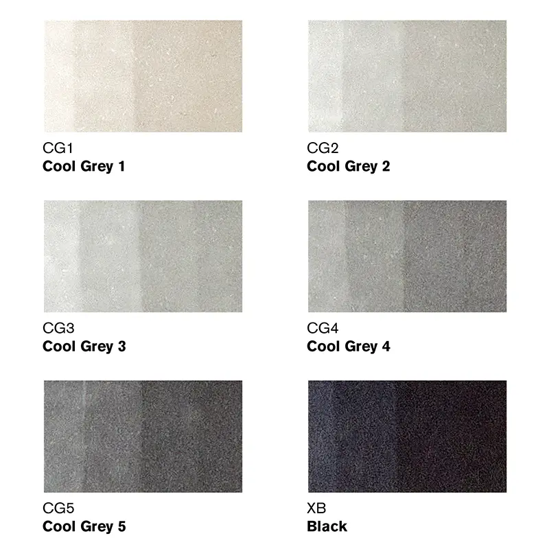 Promarkery Winsor & Newton zestaw 6 szt. Neutral Tones 03