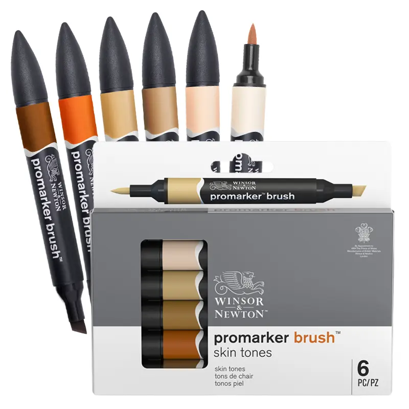 Promarkery Winsor & Newton Brush zestaw 6 szt. Skin Tones 01