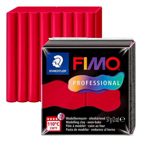 Modelina Fimo Professional 57 g - 029 Karminowy
