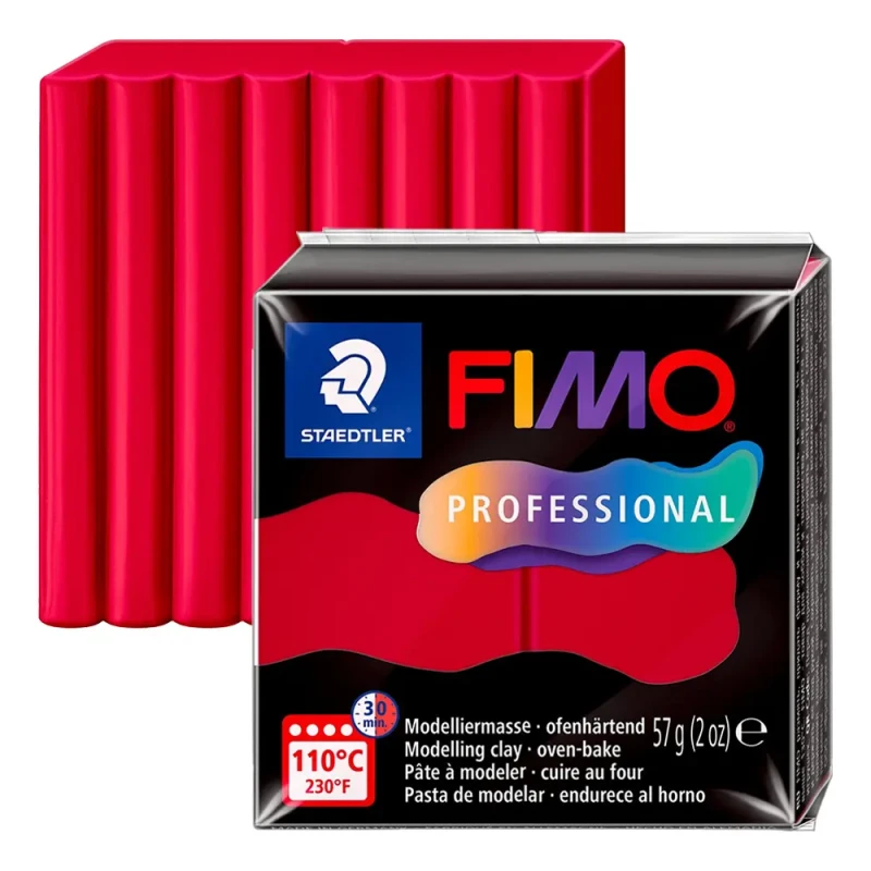 Modelina Fimo Professional 57 g - 029 Karminowy 01