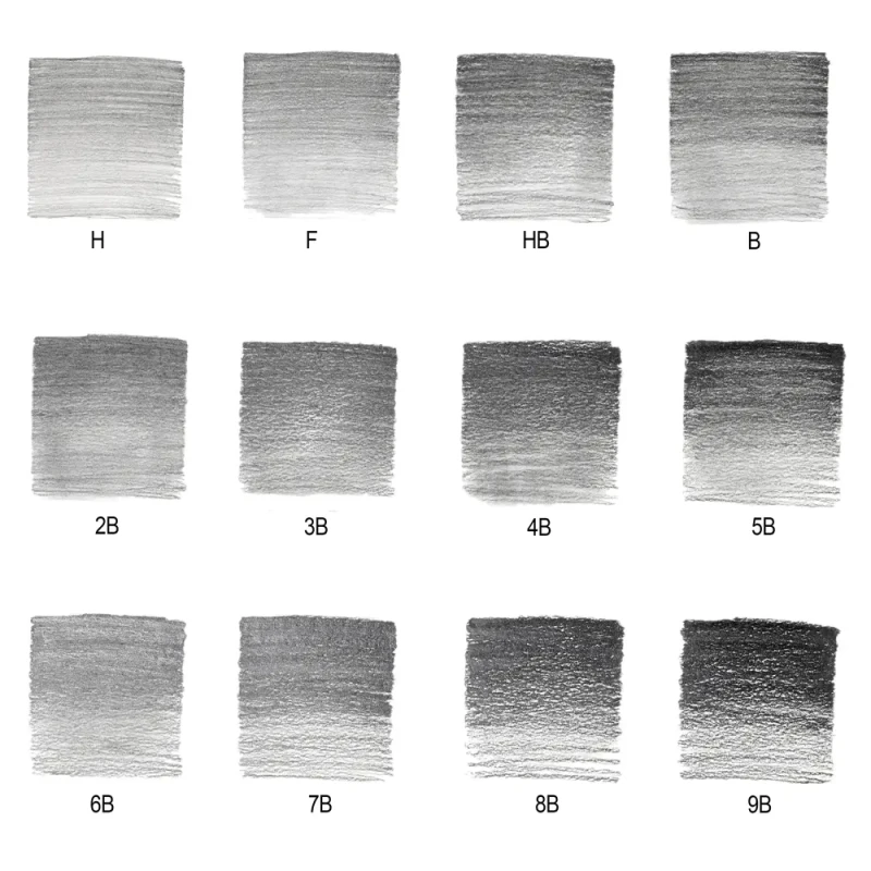 Ołówki Winsor & Newton Studio Collection, zestaw 12 szt. -  Soft H-9B 03
