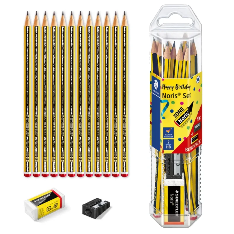 Ołówki Staedtler Noris zestaw 12 szt. HB + gumka i temperówka 01